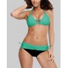 flowersverse Bare Back Ruched Drawstring 2 Piece Bikini