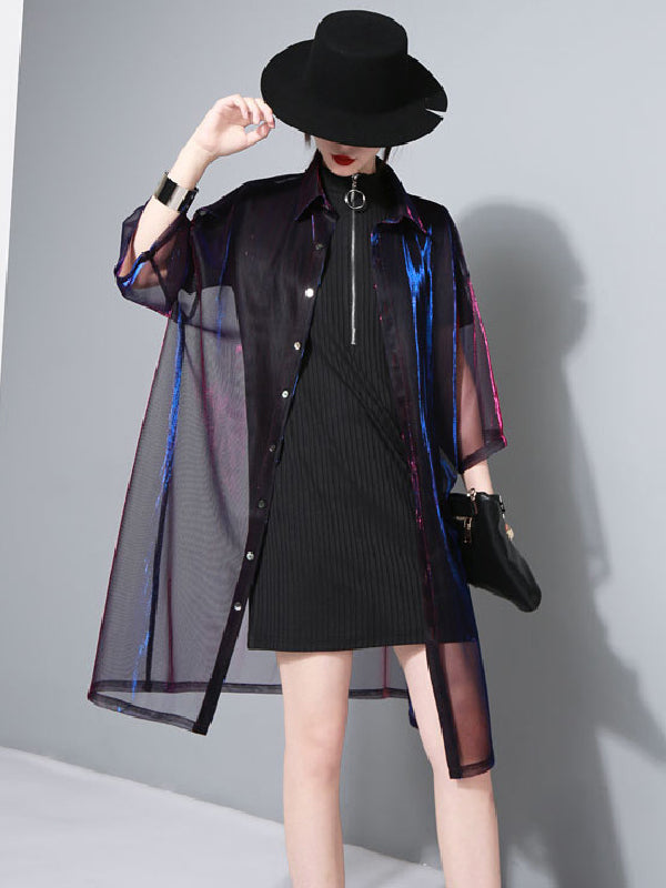 flowersverse Sun Protection See-through Multicolor Cover-up