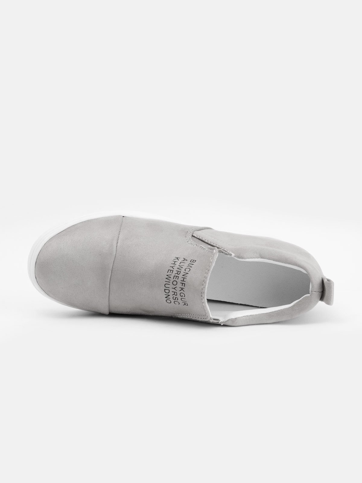 flowersverse Women Faux Suede Wedge heel Sneakers Slip on Breathable Shoes
