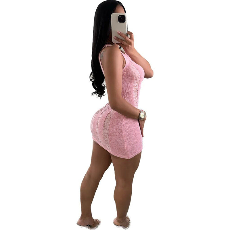 flowersverse Women Sexy Cutout Bodycon Dress