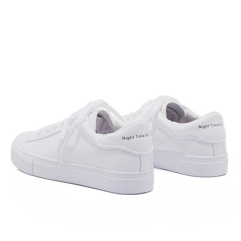 flowersverse Woman Shoes New Fashion Woman Casual High Platform Leather Women Casual White Shoes Breathable Sneakers Women's Vulcanize Shoes