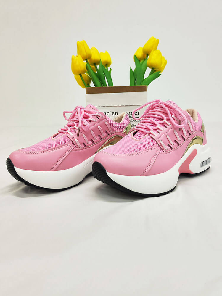 flowersverse Patchwork Mesh Breathable Soprt Sneakers