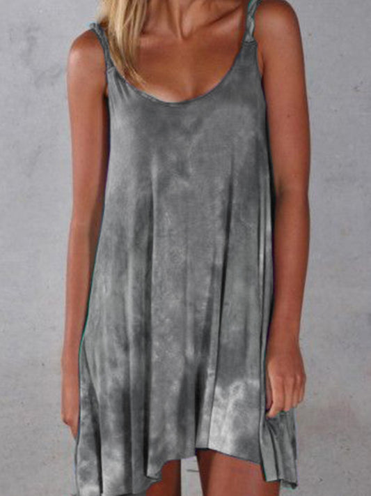 flowersverse Women Camisole Stretchy Strap Slip Mini Dress