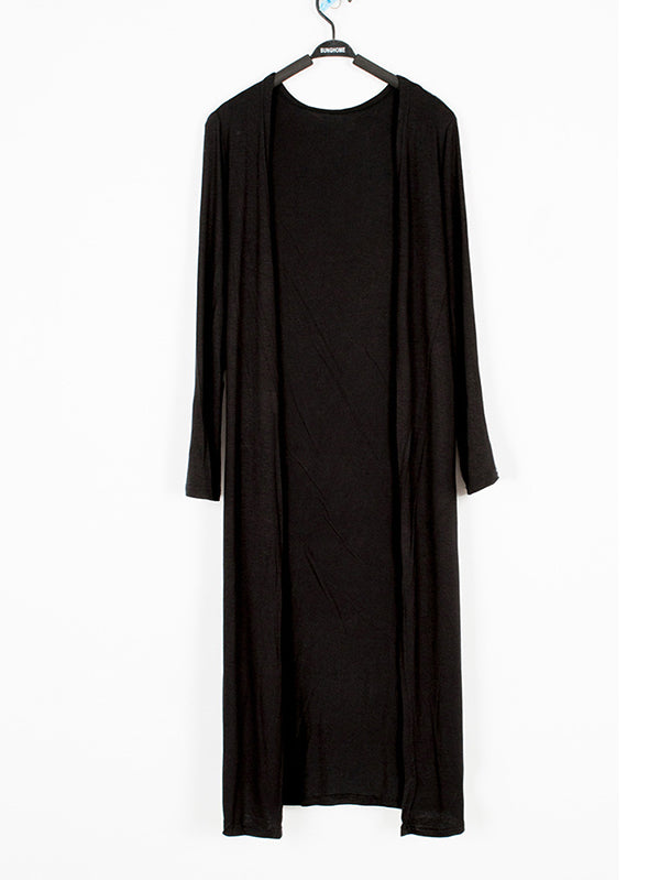 flowersverse Casual Loose Long Sleeves Solid Color Outerwear