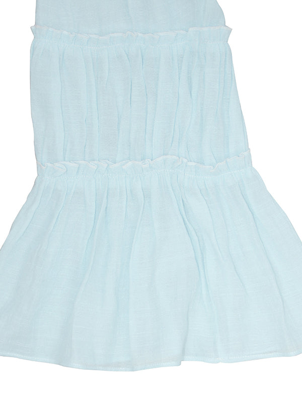 flowersverse Urban Solid Color Pleated Puff Sleeves Off-The-Shoulder Blouse