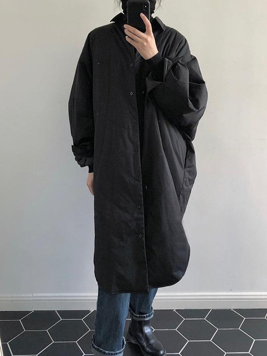 flowersverse Loose Chic Long Padded Jacket