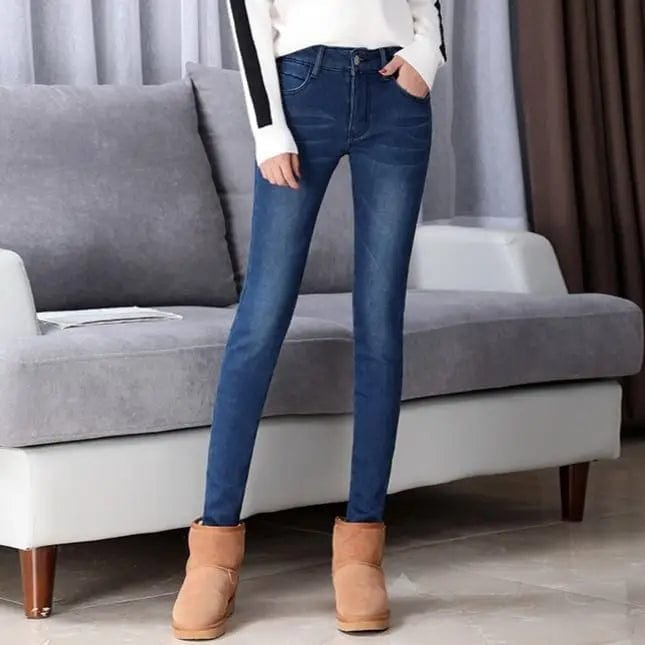 flowersverse Plush thick jeans