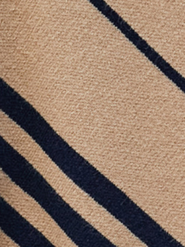 flowersverse Loose Irregularity Striped High-Neck Cape Sweater