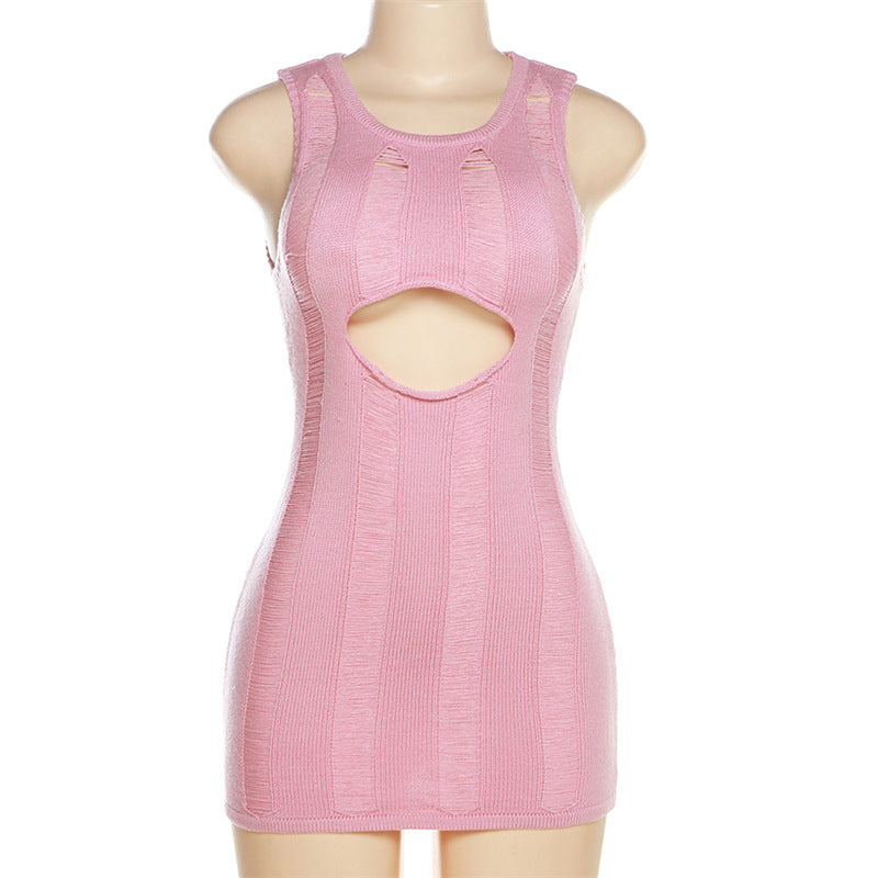 flowersverse Women Sexy Cutout Bodycon Dress