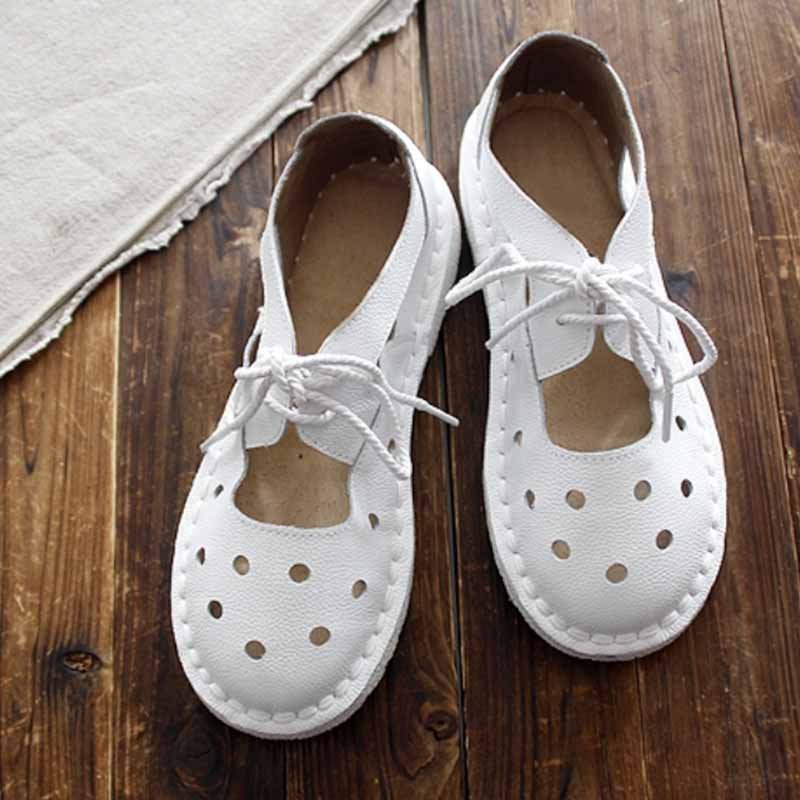 flowersverse Summer Daily Leather Flats