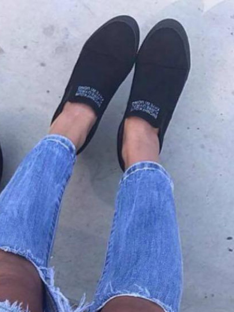 flowersverse Women Faux Suede Wedge heel Sneakers Slip on Breathable Shoes