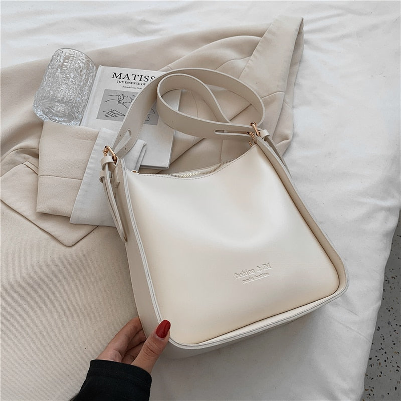flowersverse Back to school Vintage Wide Strap Crossbody Shoulder Bags For Women Trends Brand Designer Large Capacity Work Ladies Handbags
