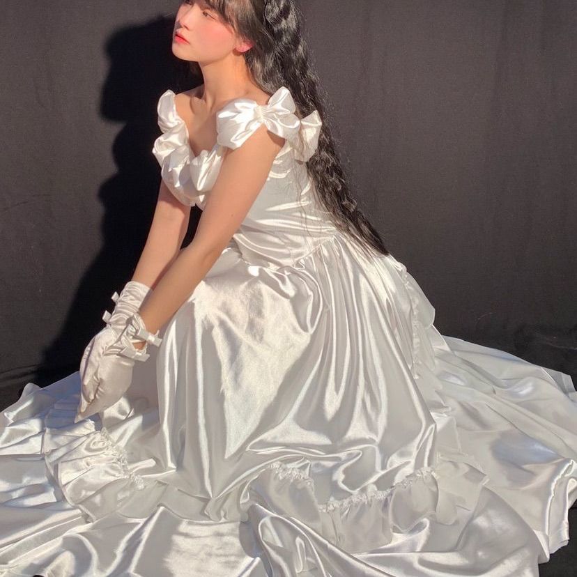 flowersverse Blue Elegant Victorian Dress Women Summer Long Fairy Korean Strap Dress Kawaii Vintage Wedding Evening Party Dress Women 220920