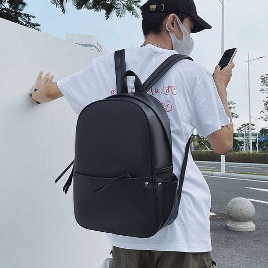 flowersverse Back to school Girl Backpacks Large Capacity Student School Bags PU Leather Women Backpack Travel Female Shoulder Bag Mochila Bagpack Black