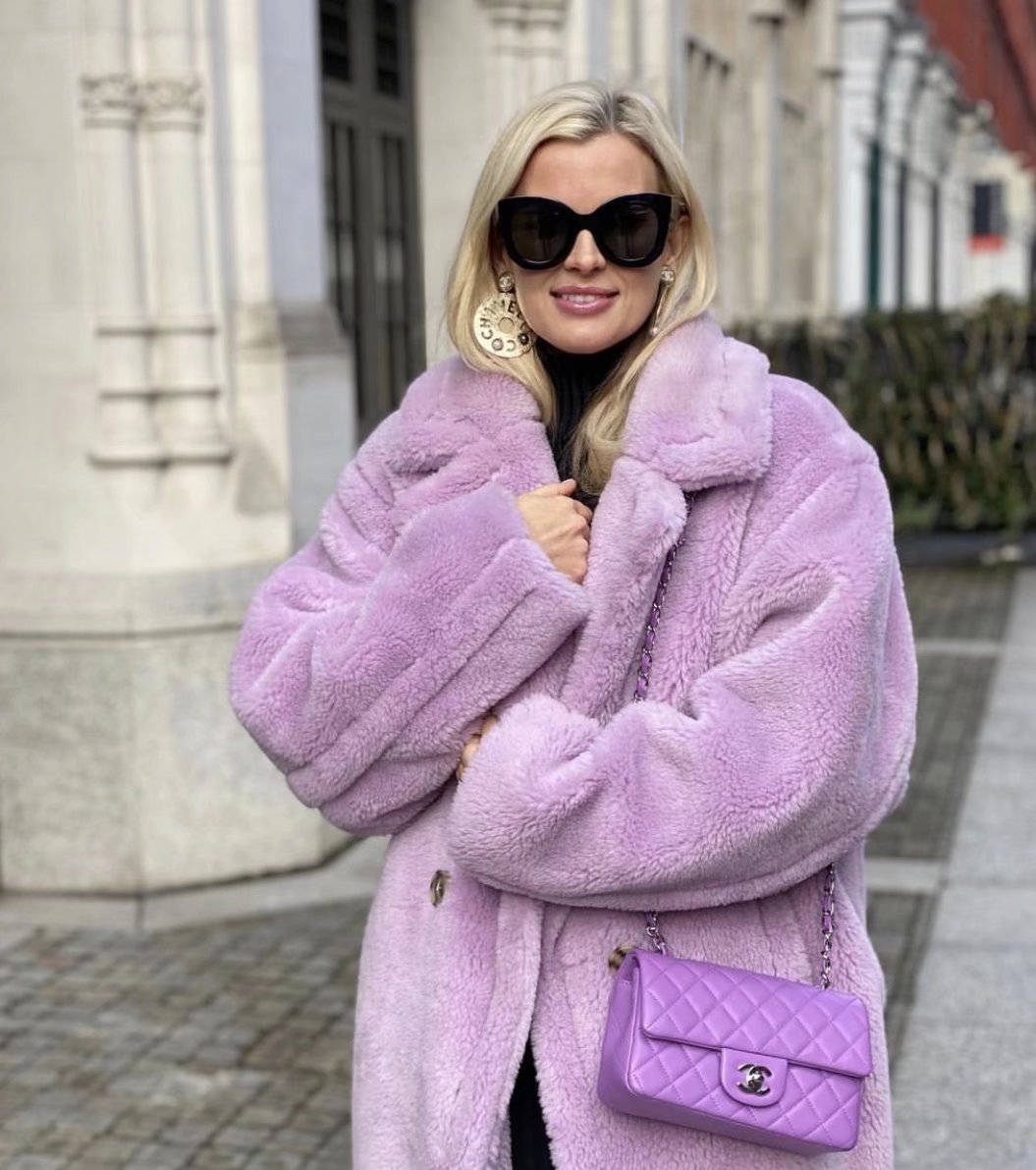 flowersverse Autumn Winter Women's Loose Jackets Lamb Wool Oversize Coats Round Neck Outwear Female Coats Long Sleeve Cotton Clothing
