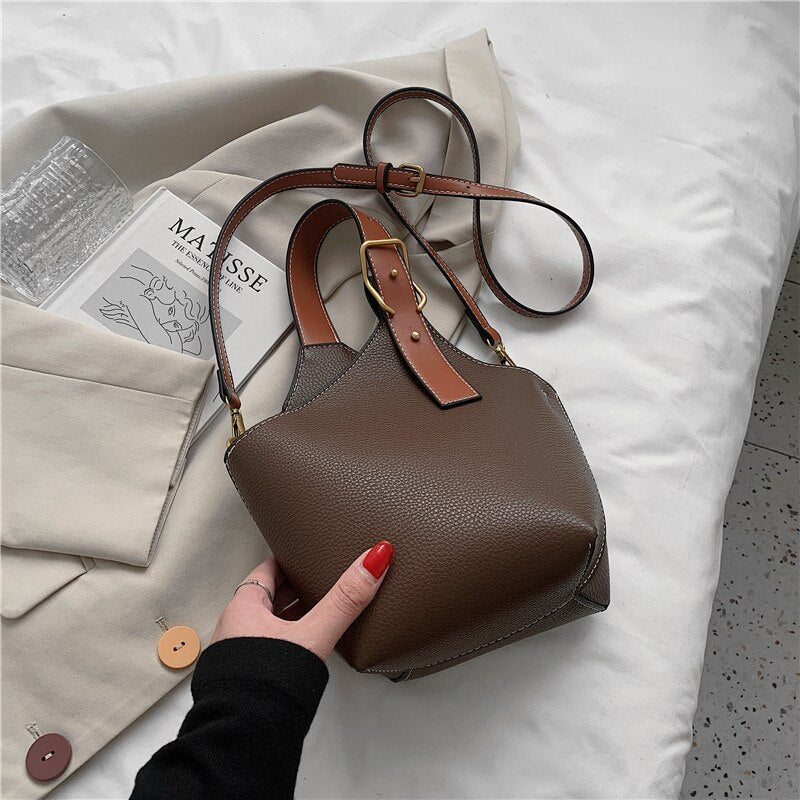 flowersverse Back to school Irregular Bucket Soft Small Tote Crossbody Bags For Women Luxury Brand Designer Basket Shoulder Ladies Handbags