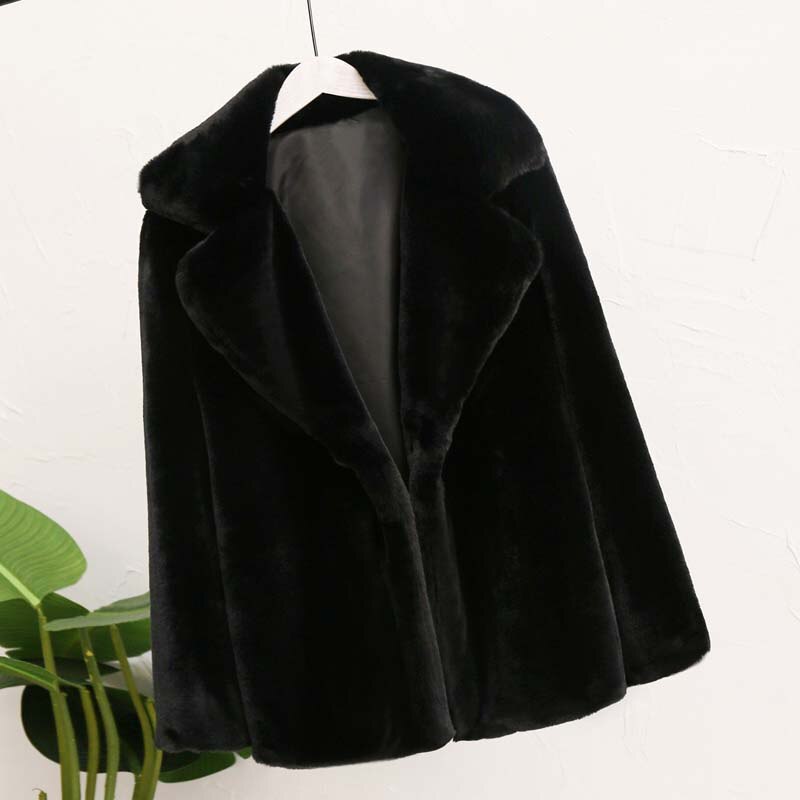 flowersverse Best Look In Winter Women Faux Fur Coat Ins Popular Fake Fur Jacket Women Thick Warm Soft Rex Rabbit Fur Overcoat Outerwear