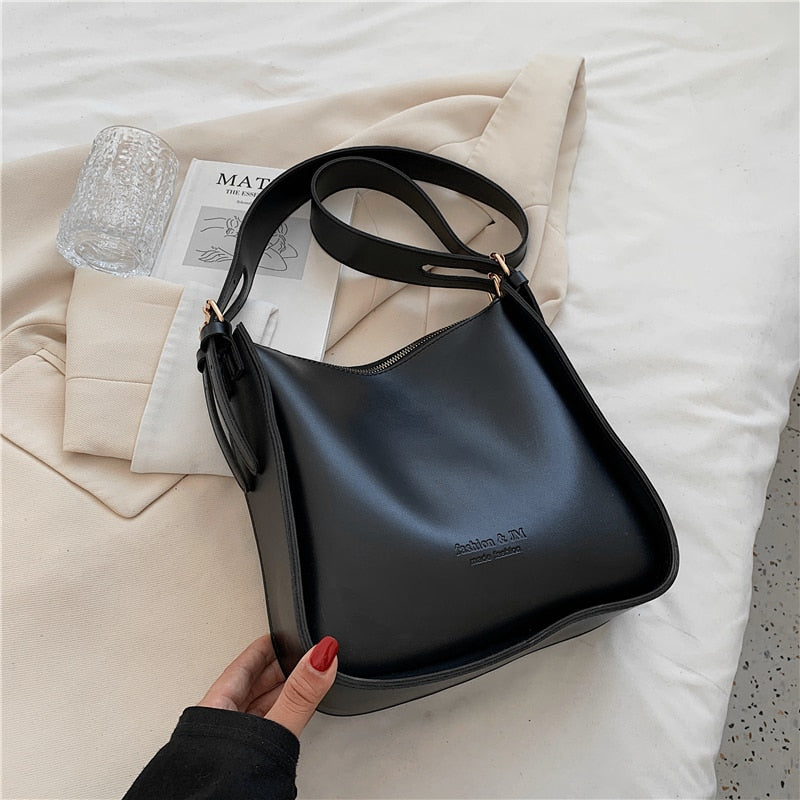 flowersverse Back to school Vintage Wide Strap Crossbody Shoulder Bags For Women Trends Brand Designer Large Capacity Work Ladies Handbags