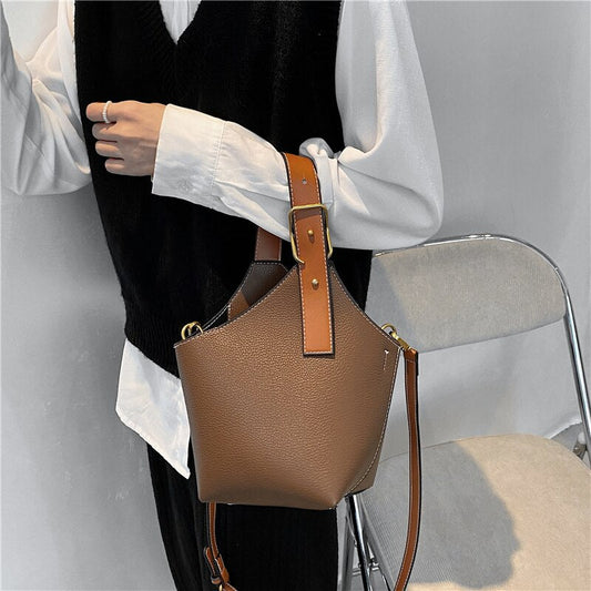 flowersverse Back to school Irregular Bucket Soft Small Tote Crossbody Bags For Women Luxury Brand Designer Basket Shoulder Ladies Handbags