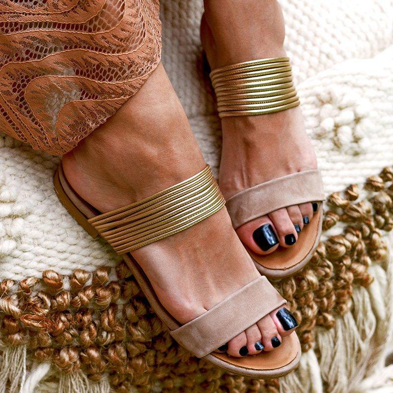 flowersverse Women Rome Sandals New Summer Hot Retro Wedges Gladiator Non-slip Slippers Ladies Party Office Shoes Beach Sandals Slides