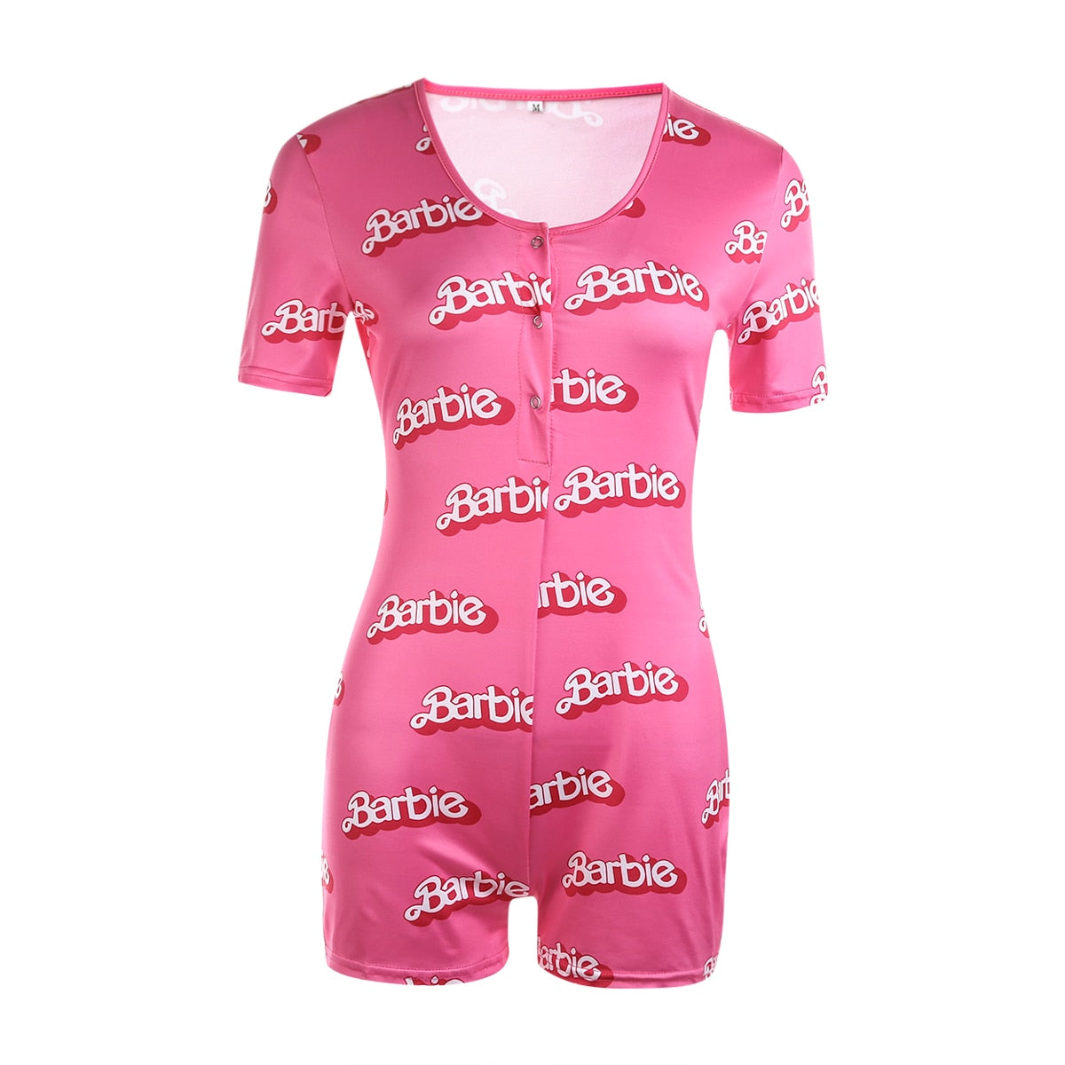flowersverse Women V-Neck Bodycon Bodysuit Casual Printed Button Sleepwear Jumpsuit Shorts Romper Leotard Ladies Summer Pajamas Hot