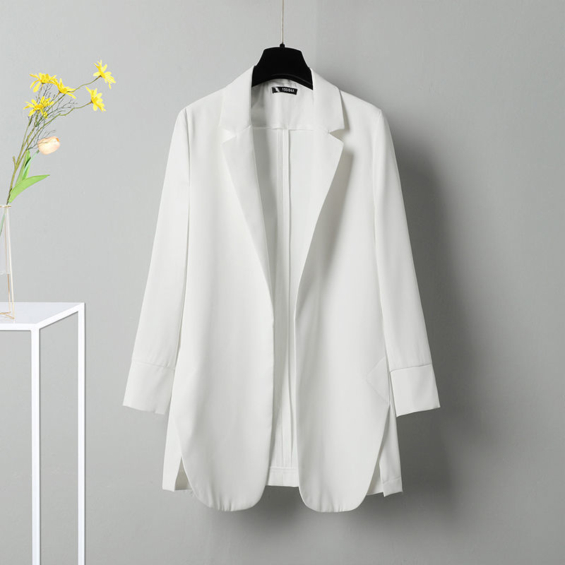 flowersverse Blazers Women Simple 4 Colors Elegant Feminine Leisure Solid Large Size Loose Office Lady Spring Popular Trendy All-match New