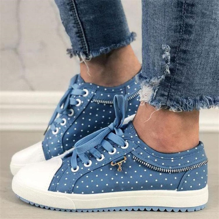 flowersverse Summer autumn New Women's Hollow Denim Sneakers Flat Casual Sports Female Shoes Breathable Cloth Shoes Student Mesh Shoes