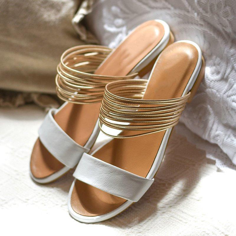 flowersverse Women Rome Sandals New Summer Hot Retro Wedges Gladiator Non-slip Slippers Ladies Party Office Shoes Beach Sandals Slides