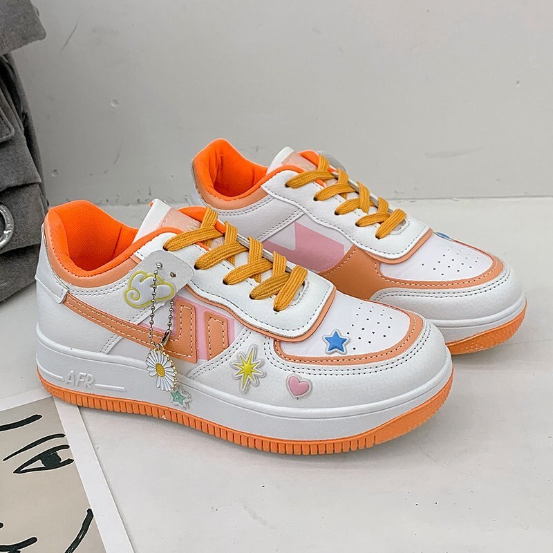 flowersverse spring new women sneakers shoes fashion Casual shoes Platform sneakers Women shoes Student shoes plus size XL 42 shoes