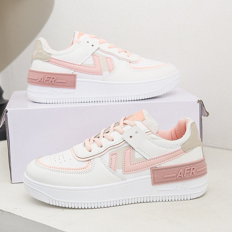 flowersverse spring new women sneakers shoes fashion Casual shoes Platform sneakers Women shoes Student shoes plus size XL 42 shoes