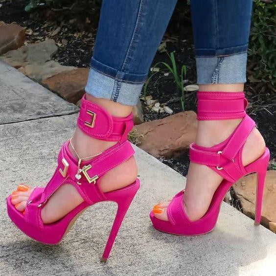 flowersverse Big Size 34-43 Brand New Ladies Thin High Heels Gladiator Sandals Platform Summer Sandals Women Party Shoes Woman