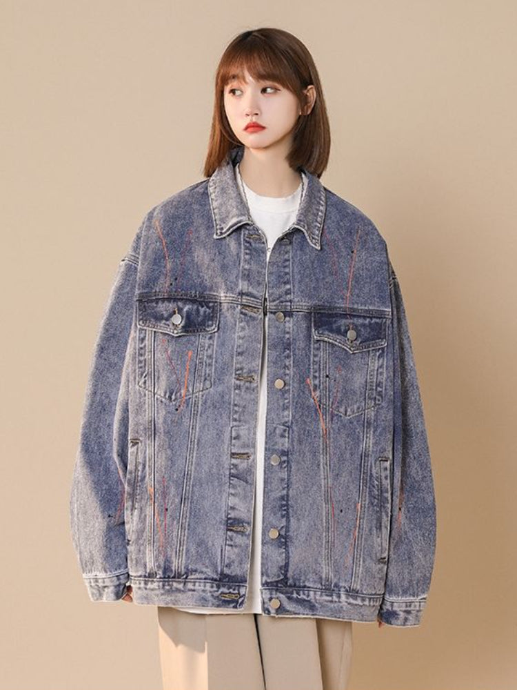 flowersverse Basic Jackets Women Cool Streetwear Spring All-Match College Teen Loose BF Stylish Young Ladies Fashion Hot Sale Casual Ulzzang