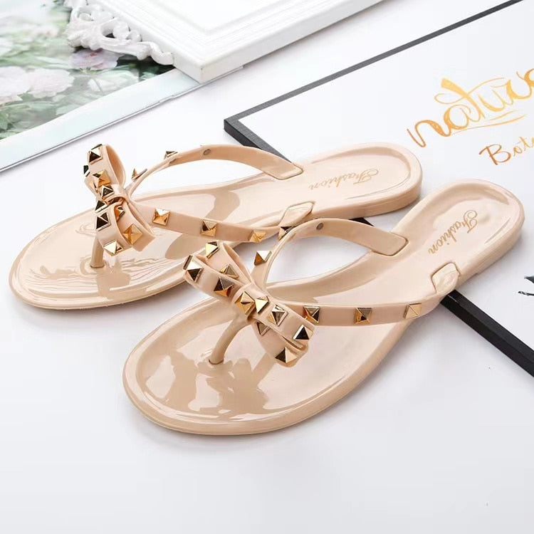 flowersverse Summer Flip Flops Women Slide Sandals Crystal Bling Beach Slippers Casual Shoes For Women Light Wedges Platform Slippers