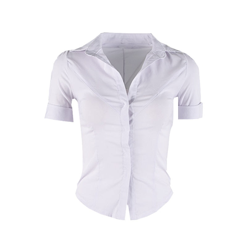 Back to college Slim Basic White Shirt Women Tunics Vintage Cute Korean Style Long Sleeve School Shirt Girls Casaul Jk Uniform Tops