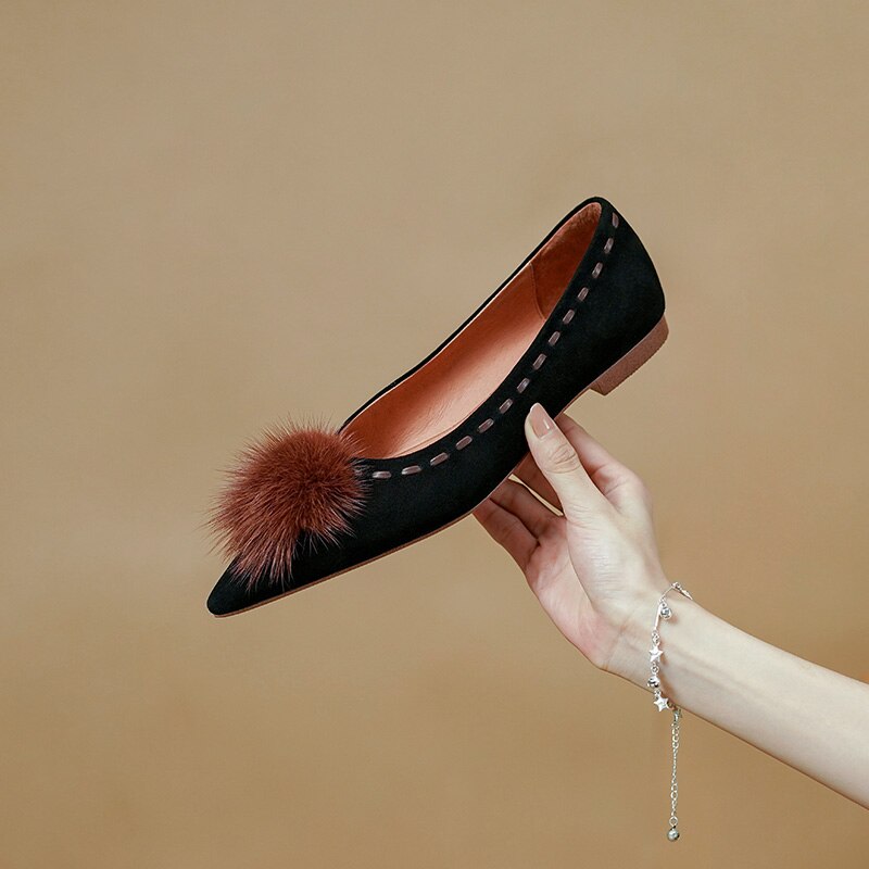 Back to school new spring women pumps natural leather 22-24.5cm length sheep suede full leather shoes of women Low heeled Mary Jane shoes