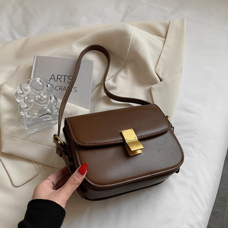 flowersverse Back to school Luxury Designer Box Small Women Handbags Trend Fashion Brand Three Compartment Lock Ladies Shoulder Crossbody Bags