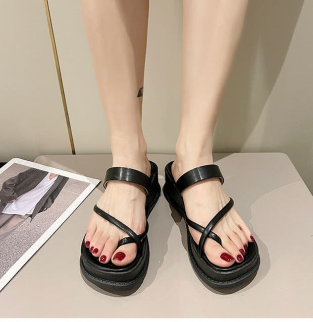 Back to school outfit flowersverse Casual Women Platform Slippers Summer New Wedges Beach Sandals Flip Flops Walking Slides Women Shoes Zapatillas De Mujer