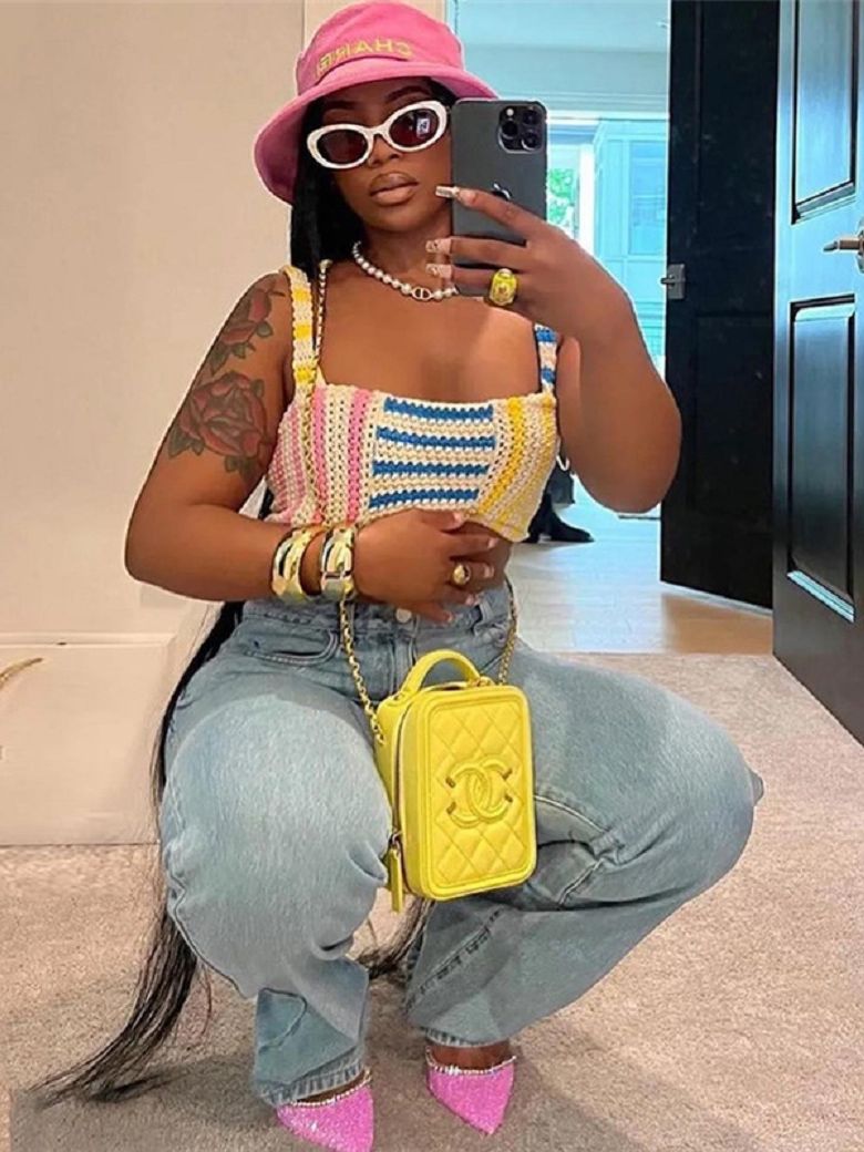 flowersverse Black Friday Crochet Strapless Crop Tops Knit T Shirts Women Summer Trending Clothing Top Y2K Style Club Party Wear Shirts Wrap