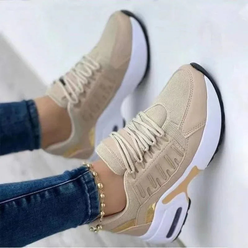 flowersverse-Tenis Women Sneakers Platform Casual Shoes for Women New Comfort Mesh Anti-slip Running Shoes Plus Size Zapatillas De Mujer