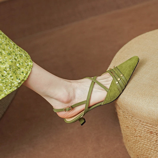 flowersverse new Women sandals natural leather 22-25cm kid suede+sheepskin+pigskin full leather square toe sandals women summer shoes