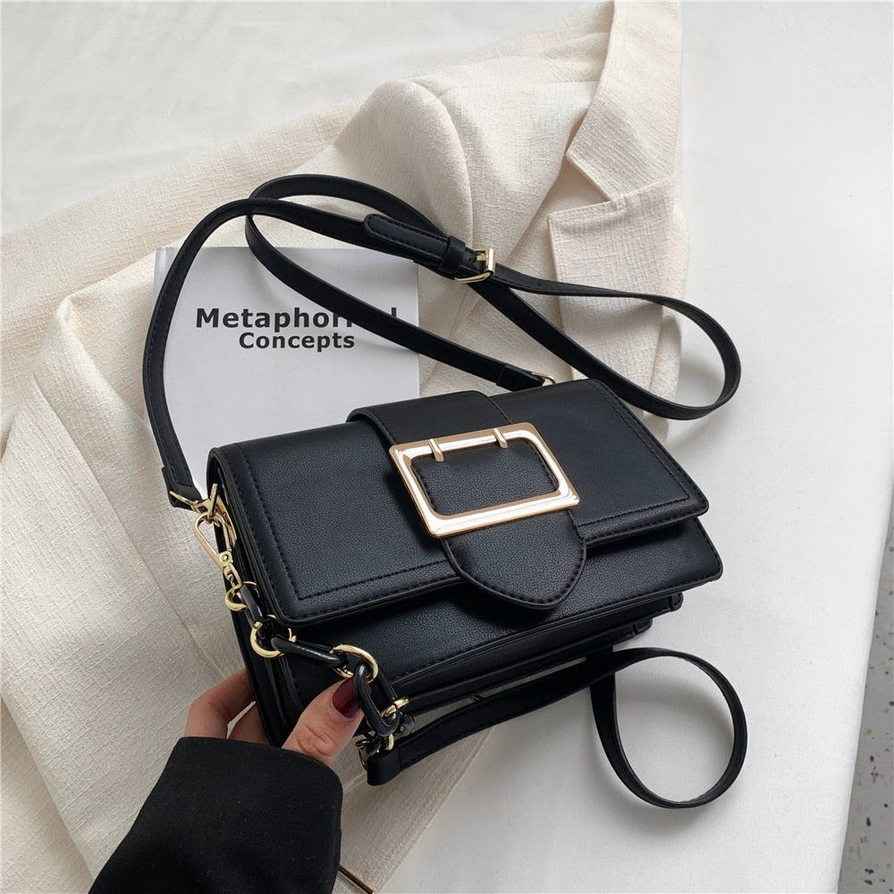 flowersverse Back to school Belt Design Chain Small Shoulder Crossbody Bags For Women Summer Trend Fashion Brand Simple Flap Ladies Handbags