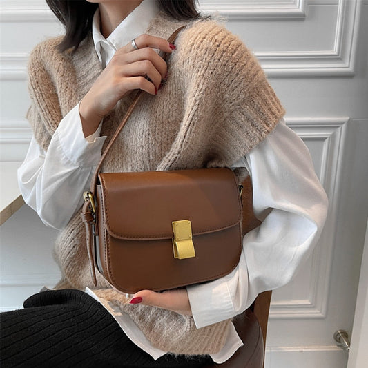 flowersverse Back to school Luxury Designer Box Small Women Handbags Trend Fashion Brand Three Compartment Lock Ladies Shoulder Crossbody Bags