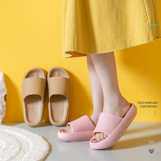 flowersverse Women Men Summer Fashion Slippers Slide Sandals Beach High Heels Shower Thick Soft Sole Ladies Boys Girls Bathroom Shoes