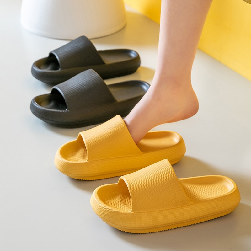 flowersverse Women Men Summer Fashion Slippers Slide Sandals Beach High Heels Shower Thick Soft Sole Ladies Boys Girls Bathroom Shoes