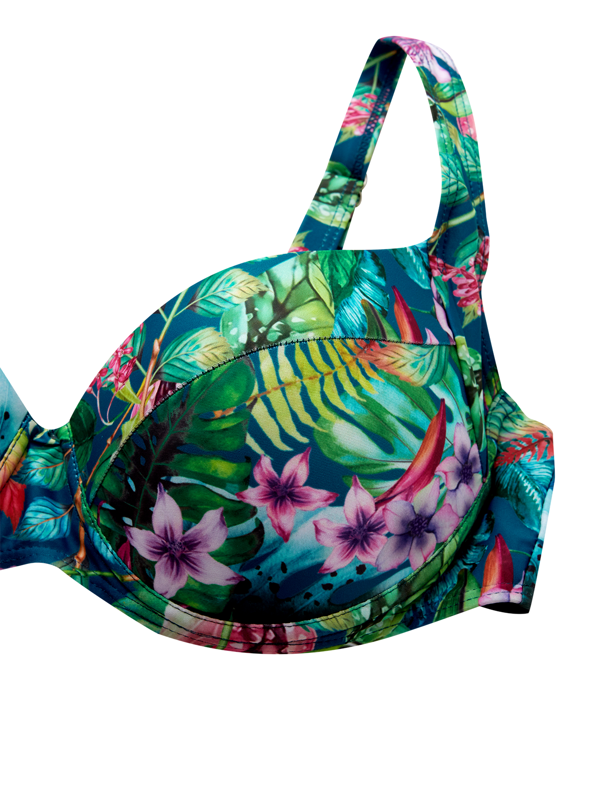 flowersverse Vacation Floral Printing V Neck Bikinis Two-Piece Set
