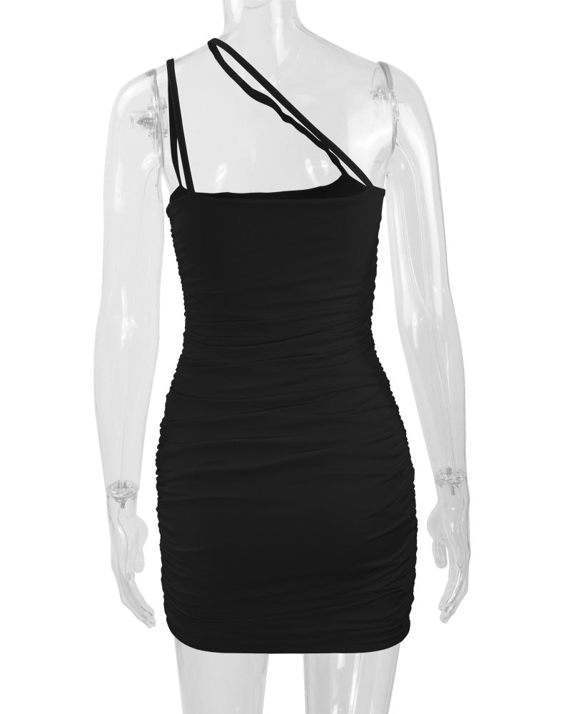 flowersverse Women's Nightclub Sexy Straps Bodycon Dress