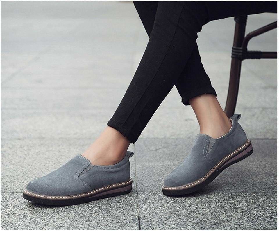 flowersverse Women Moccasins Women's Flats Genuine leather Loafer Shoes