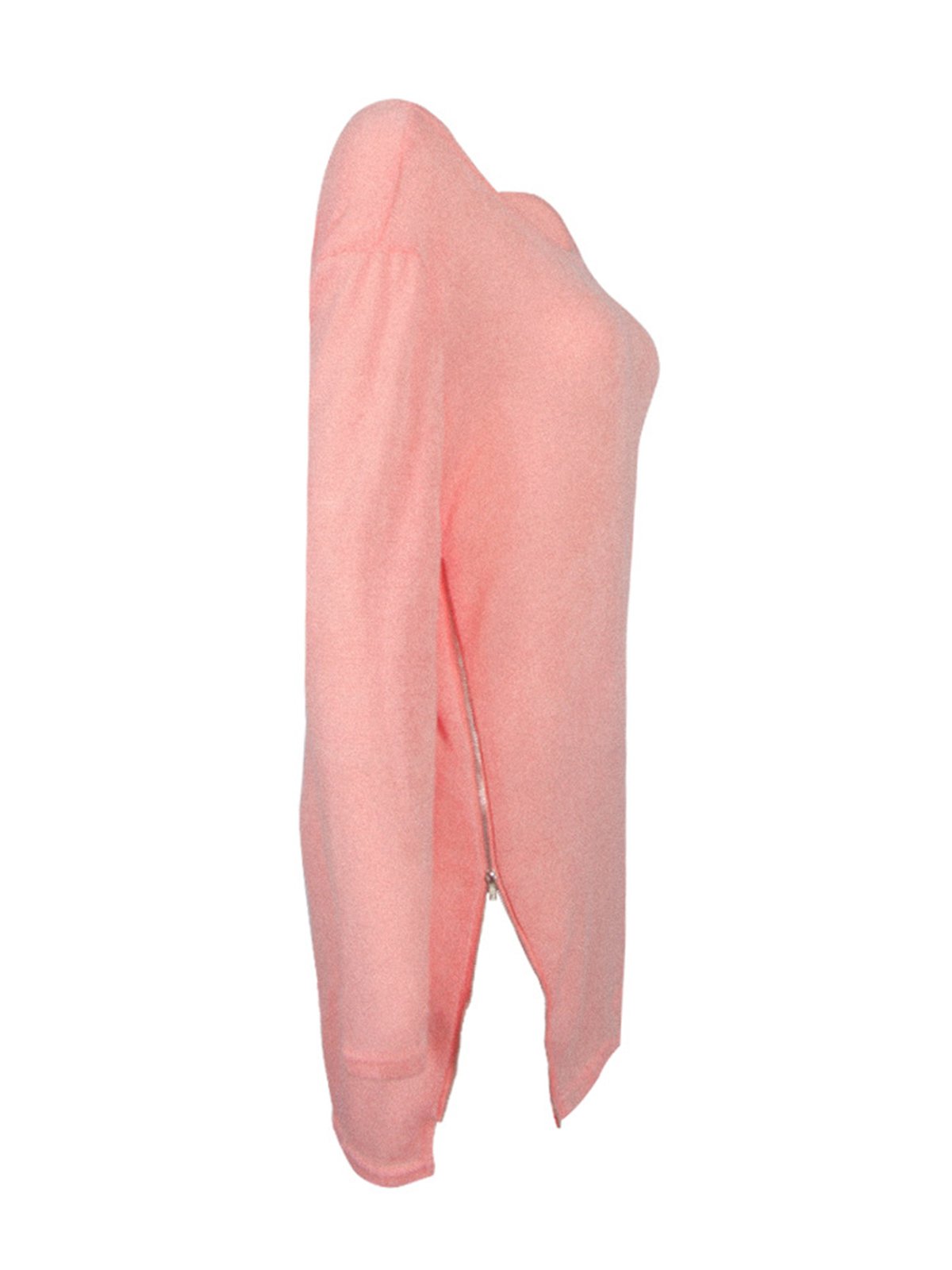 flowersverse Women Fluffy Zipper Long Sleeve Casual Plus Size Sweater Dress