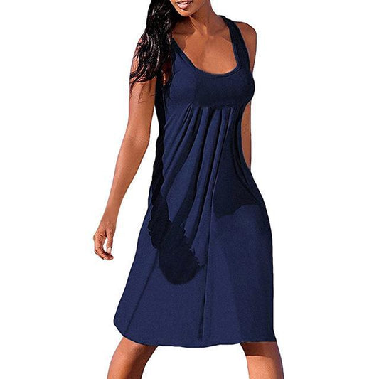 flowersverse Beach Boho Casual Mini Dress