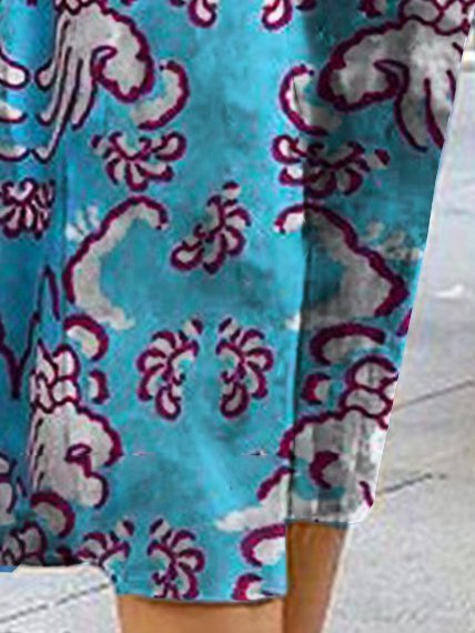 flowersverse A-Line Casual Weaving Dress